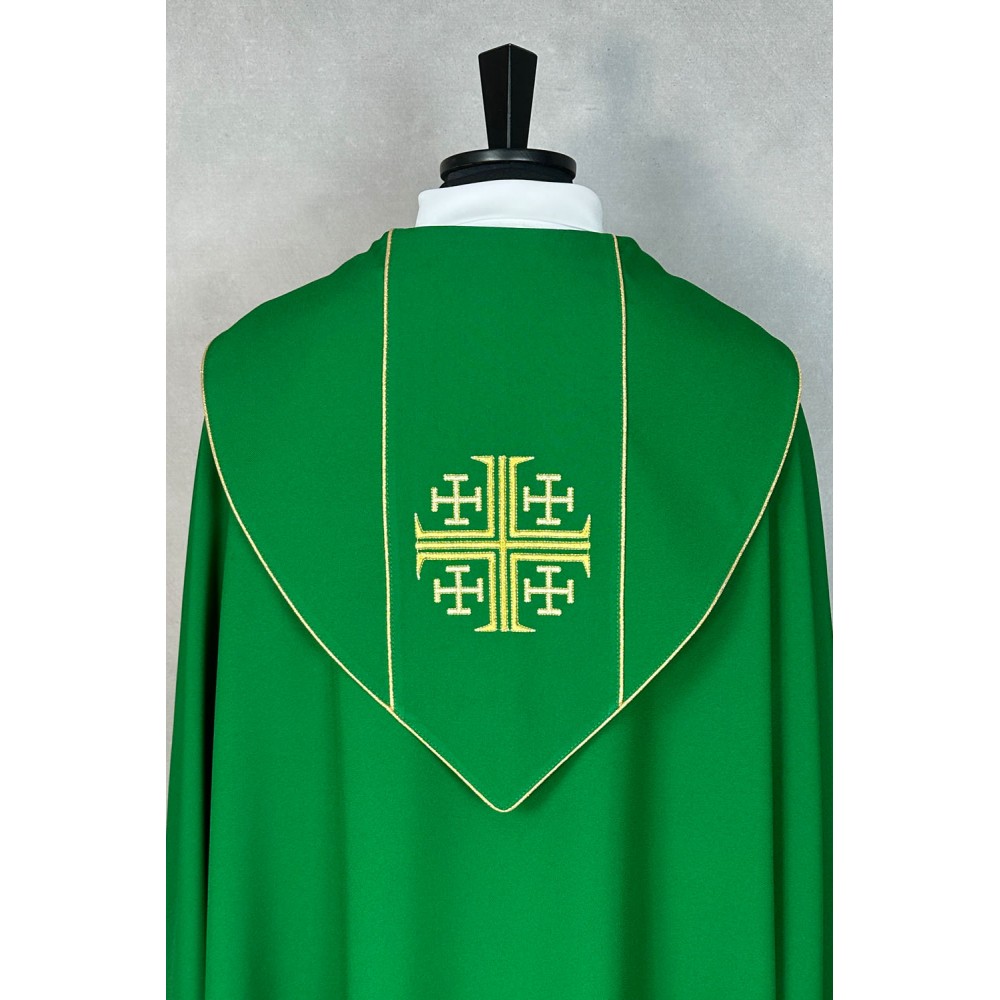 Kapa liturgiczna (kolory liturgiczne) - Krzyż Jerozolimski (31) - KAPY LITURGICZNE - zdjęcie 4