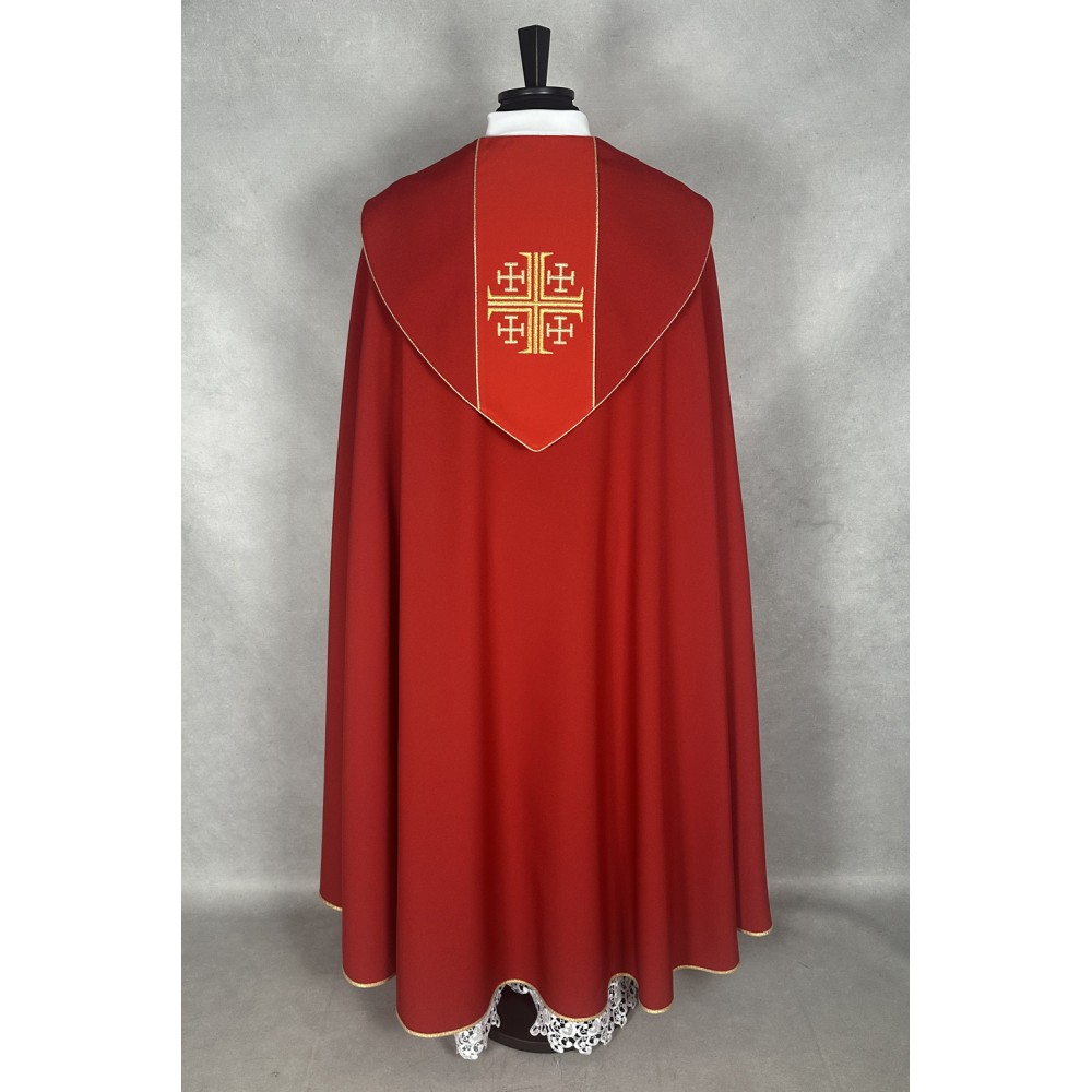 Kapa liturgiczna (kolory liturgiczne) - Krzyż Jerozolimski (31) - KAPY LITURGICZNE - zdjęcie 8