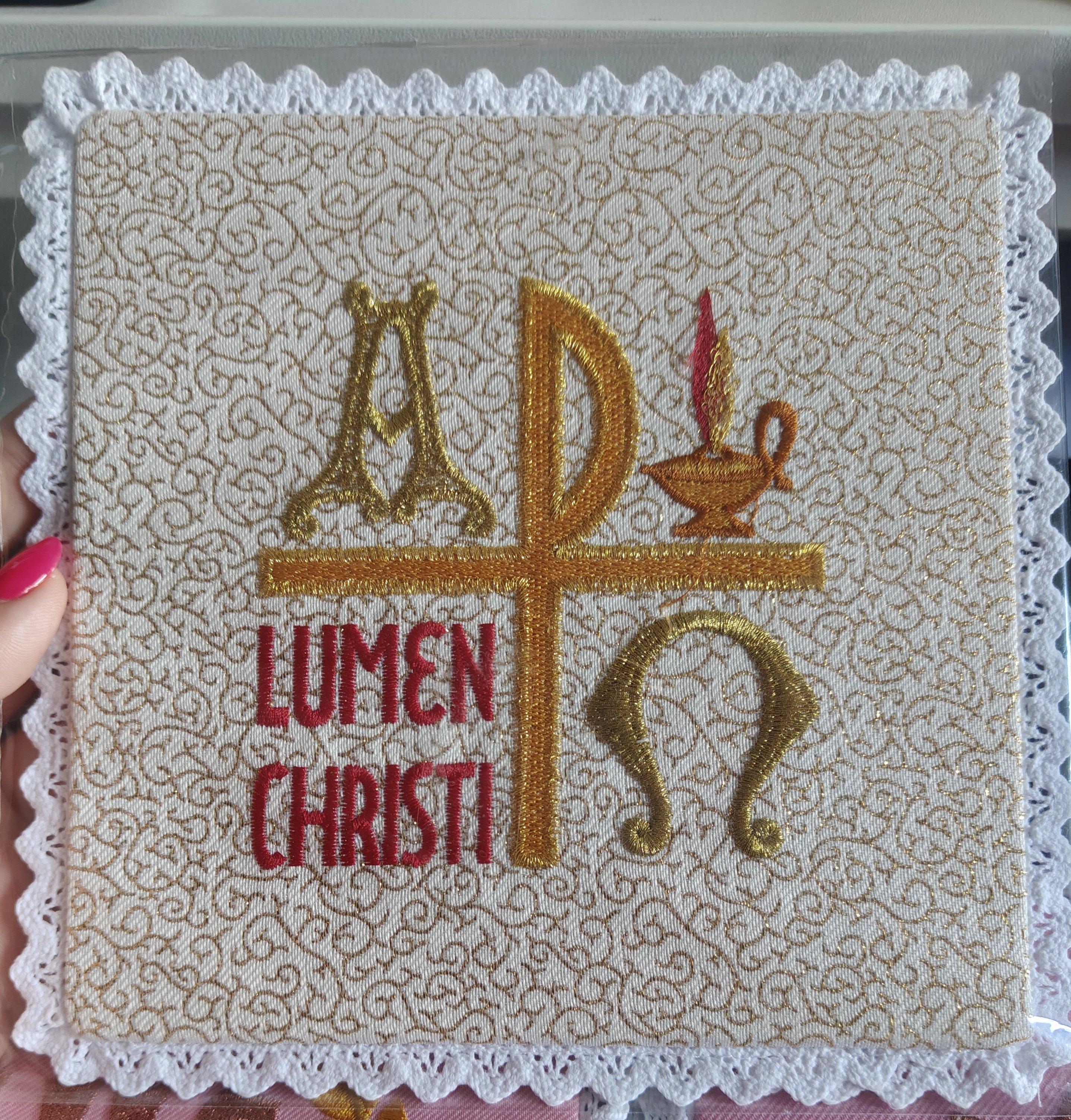 Palka Lumen Christi - kolor ecru