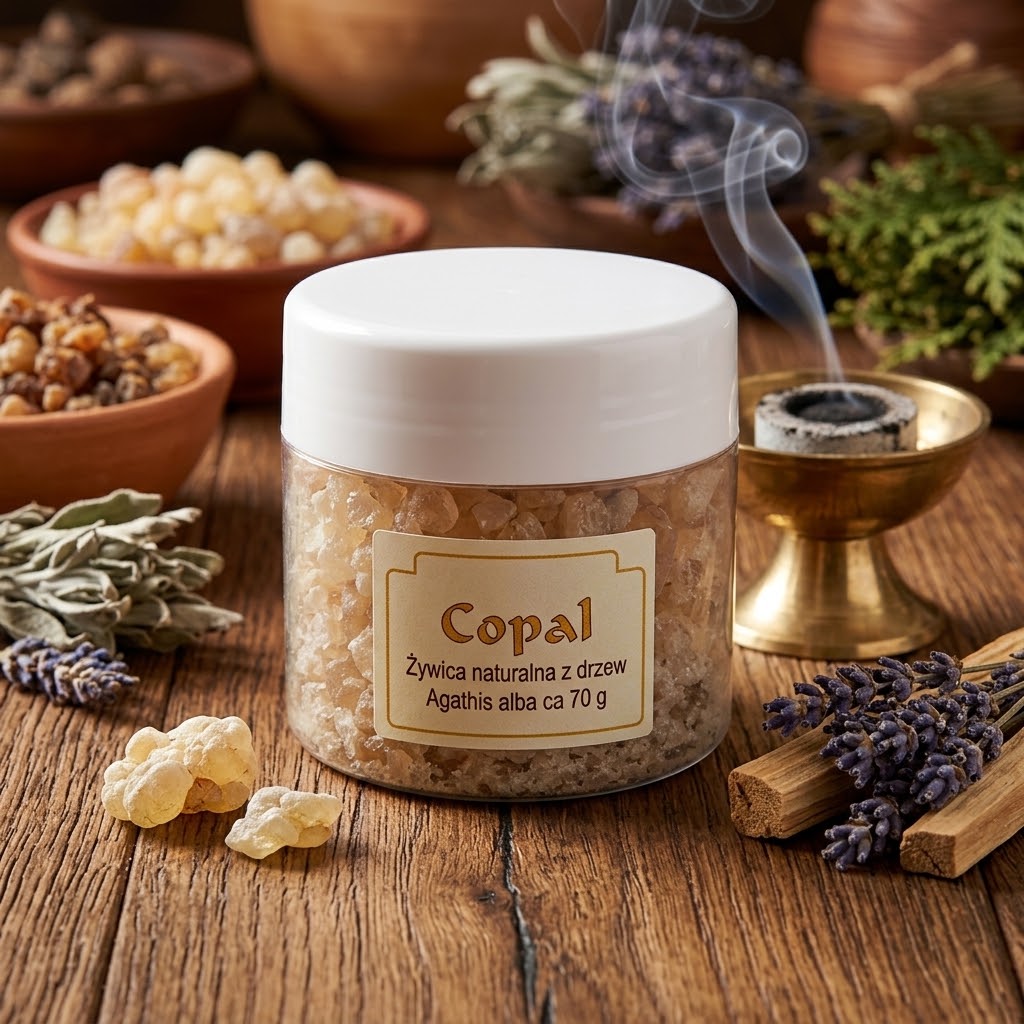 Copal – naturalna żywica do kadzenia, 70 g - KADZIDŁA, WĘGIELKI