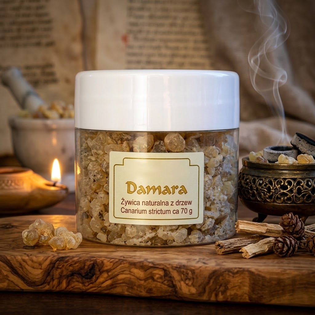 Damara – żywica naturalna do kadzenia, 70 g - KADZIDŁA, WĘGIELKI