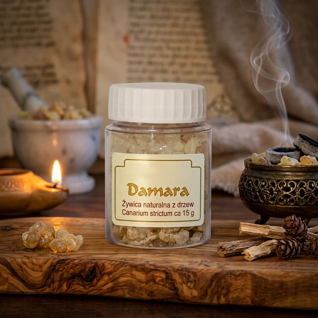 Damara – żywica naturalna do kadzenia, 15 g - KADZIDŁA, WĘGIELKI