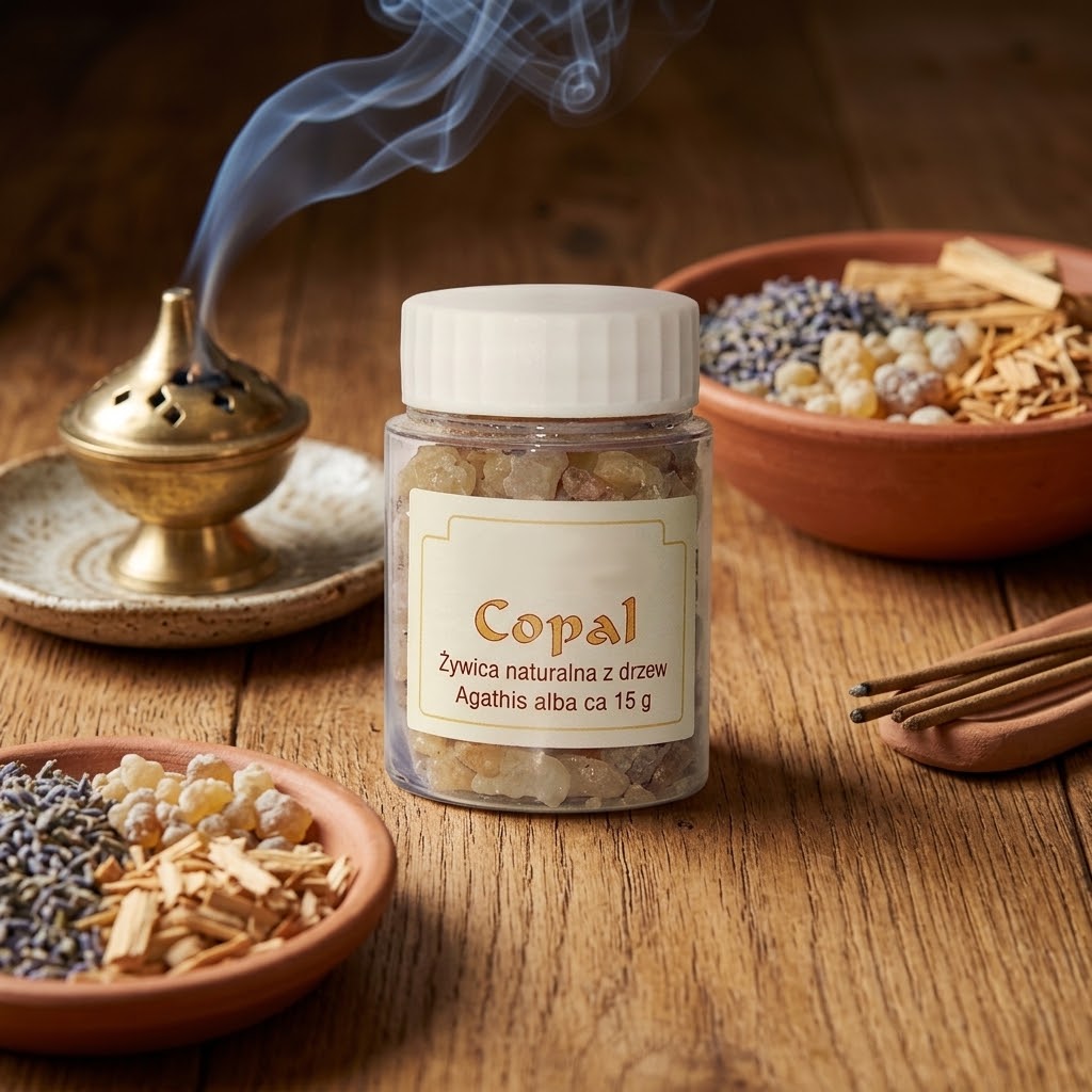 Copal – naturalna żywica do kadzenia, 15 g - KADZIDŁA, WĘGIELKI