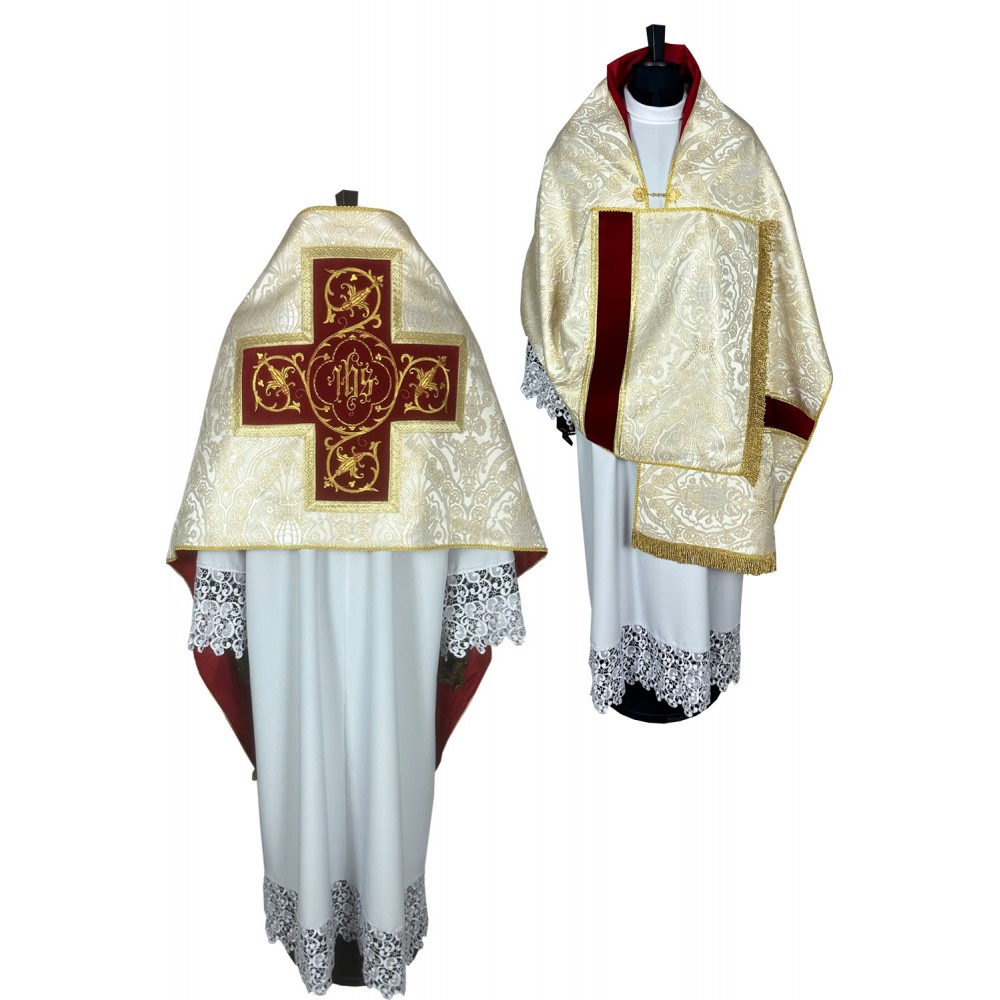 Welon liturgiczny - wzór złoty IHS (30) - WELONY - zdjęcie 5