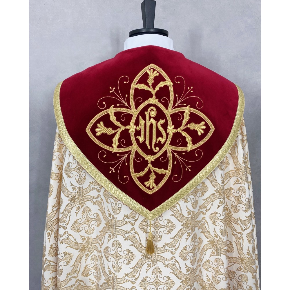Kapa wzór gotycki - tkanina żakard (17) - KAPY LITURGICZNE - zdjęcie 3
