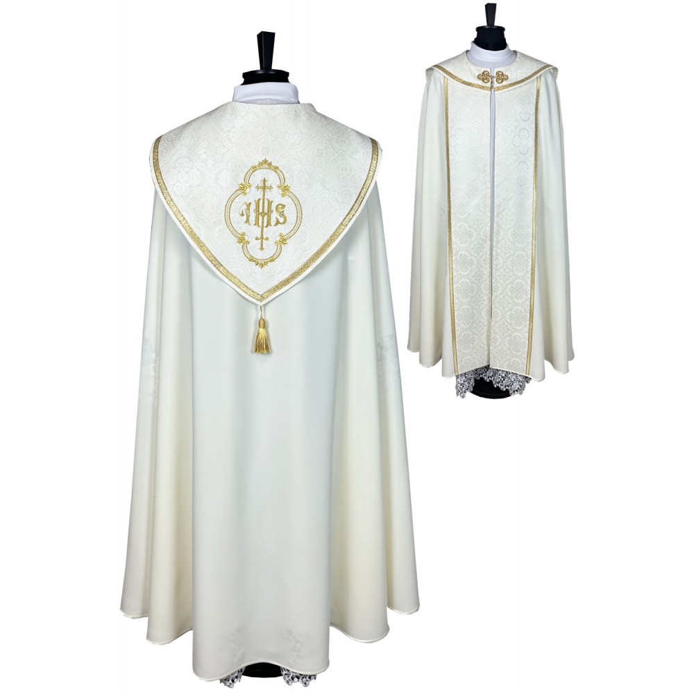Kapa wzór gotycki IHS (kolory liturgiczne) - tkanina strecz (22) - KAPY LITURGICZNE - zdjęcie 5