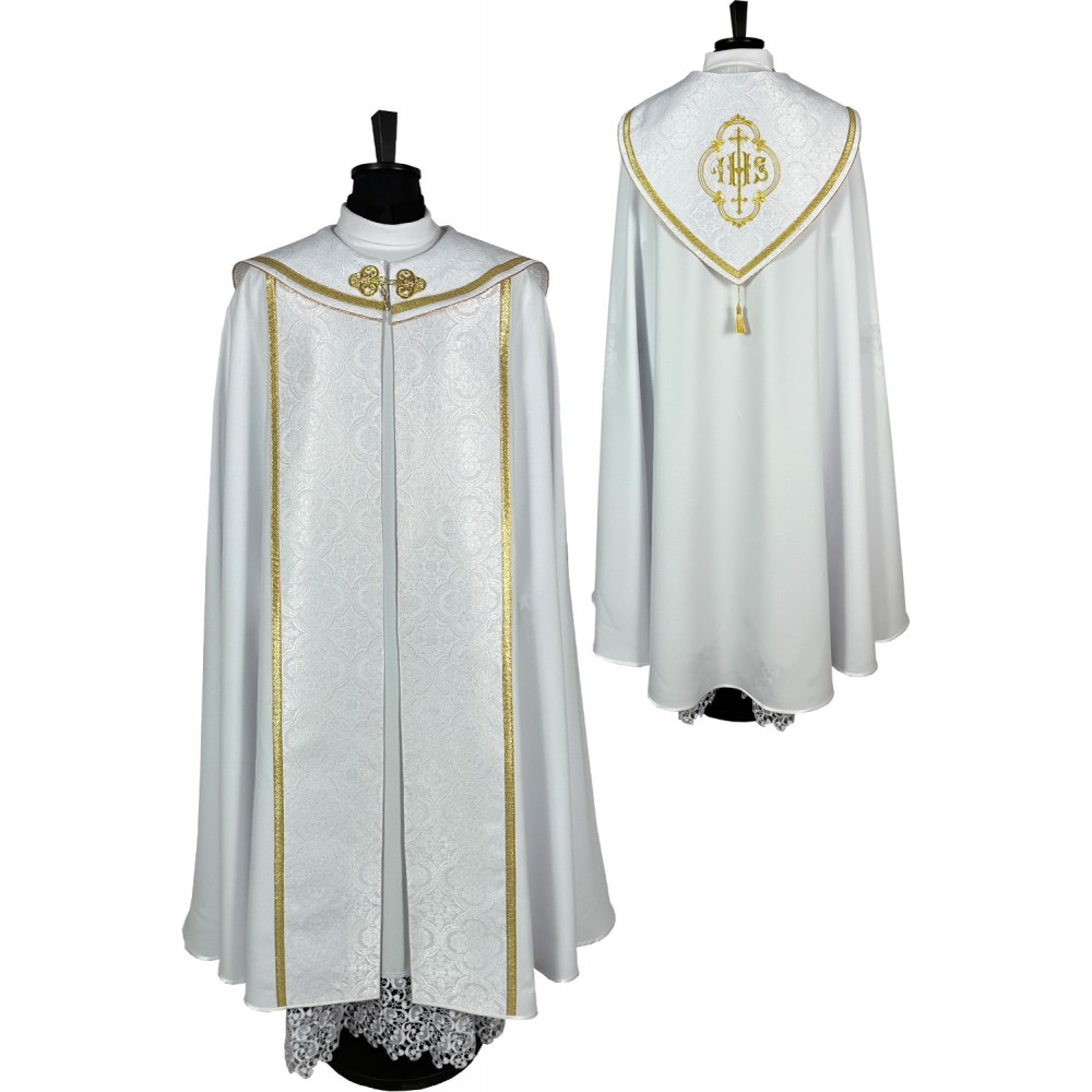 Kapa wzór gotycki IHS (kolory liturgiczne) - tkanina strecz (22) - KAPY LITURGICZNE - zdjęcie 6