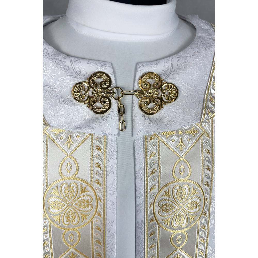 Kapa Semi-Gotycka (kolory liturgiczne) - tkane pasy, żakard (26) - KAPY LITURGICZNE - zdjęcie 9