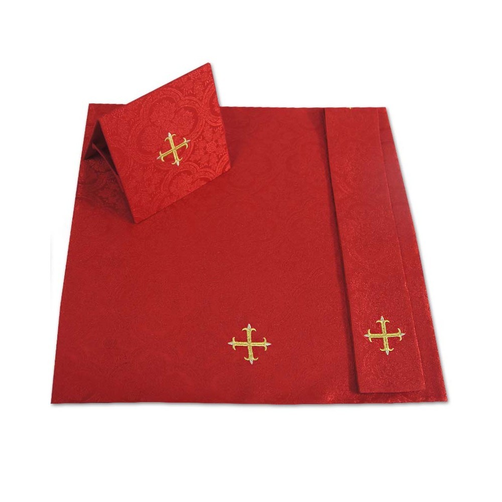 Ornat rzymski IHS - kolory liturgiczne, żakard (34) - Ornaty rzymskie - zdjęcie 9