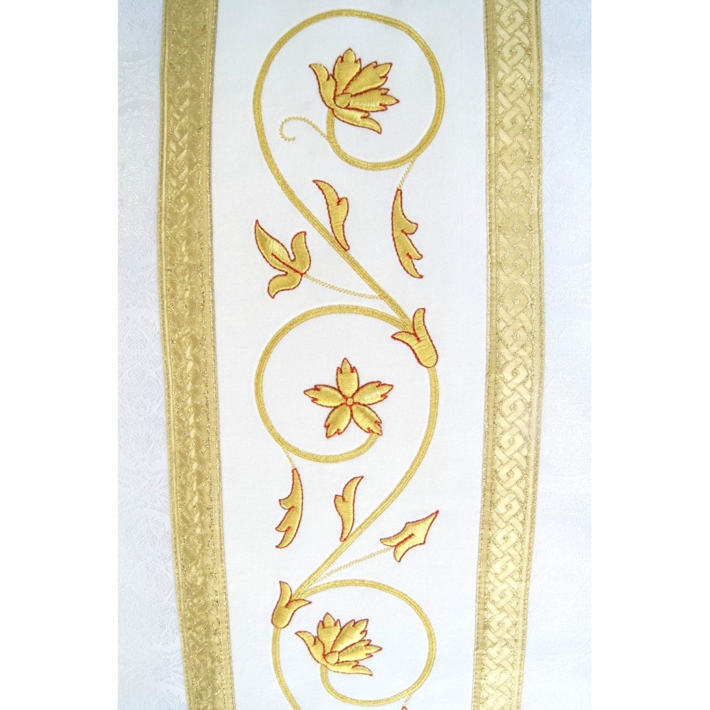 Ornat rzymski IHS - kolory liturgiczne, żakard (34) - Ornaty rzymskie - zdjęcie 14