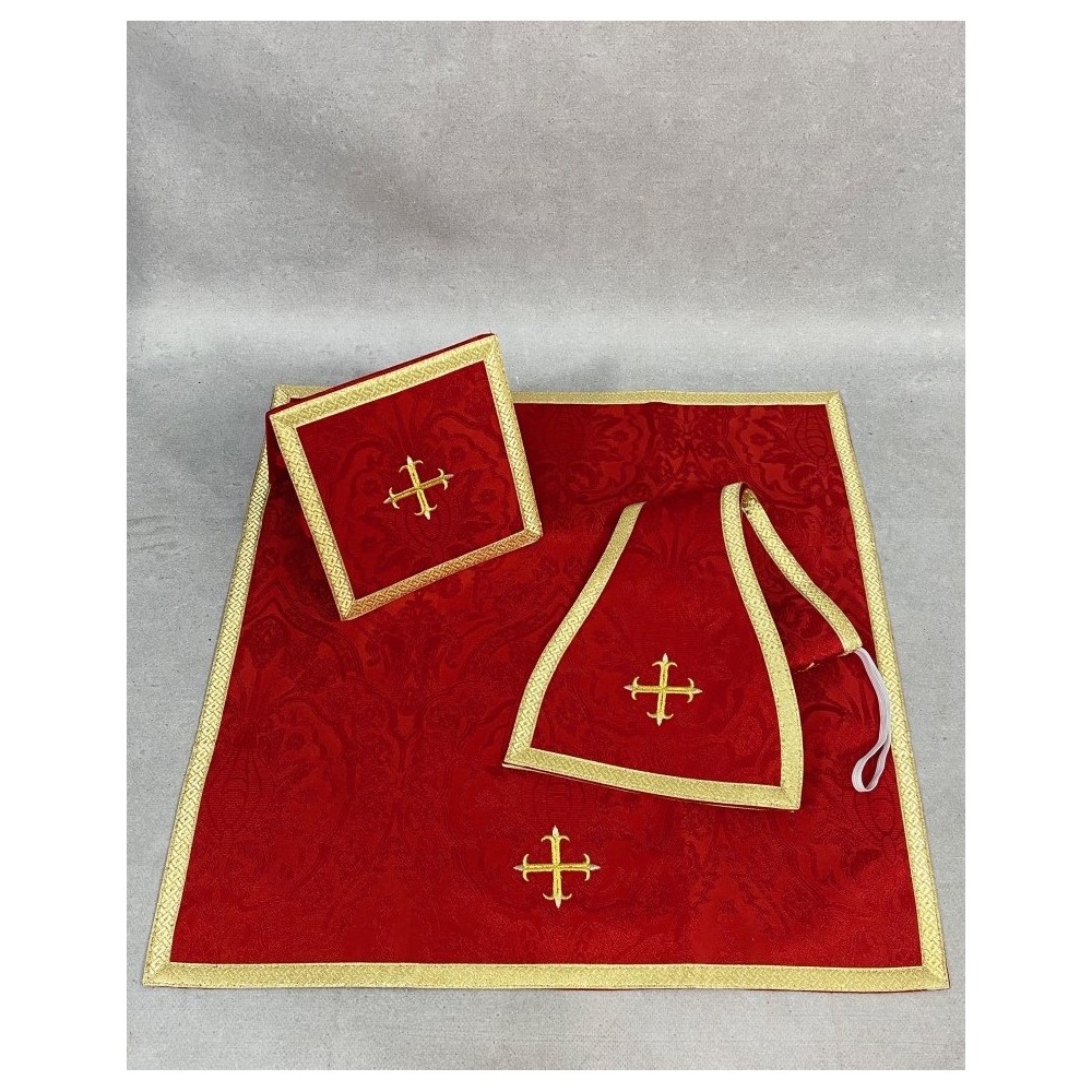 Ornat rzymski IHS - kolory liturgiczne, żakard (35) - Ornaty rzymskie - zdjęcie 19