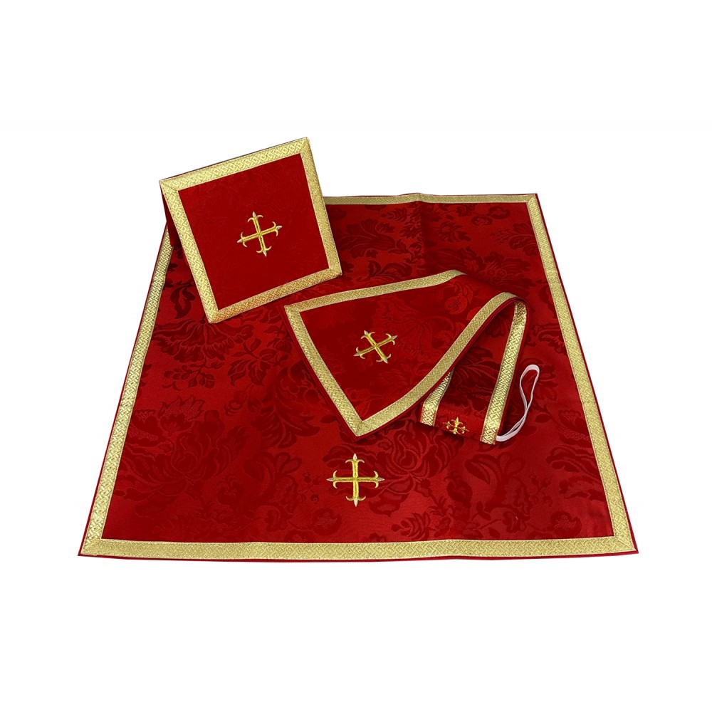 Ornat rzymski IHS - kolory liturgiczne, żakard (38) - Ornaty rzymskie - zdjęcie 7