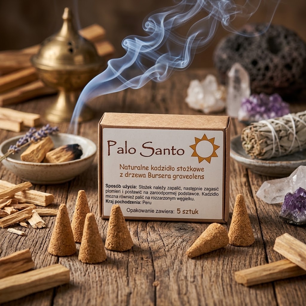 Palo Santo – naturalne kadzidło stożkowe, 5 sztuk - KADZIDŁA, WĘGIELKI