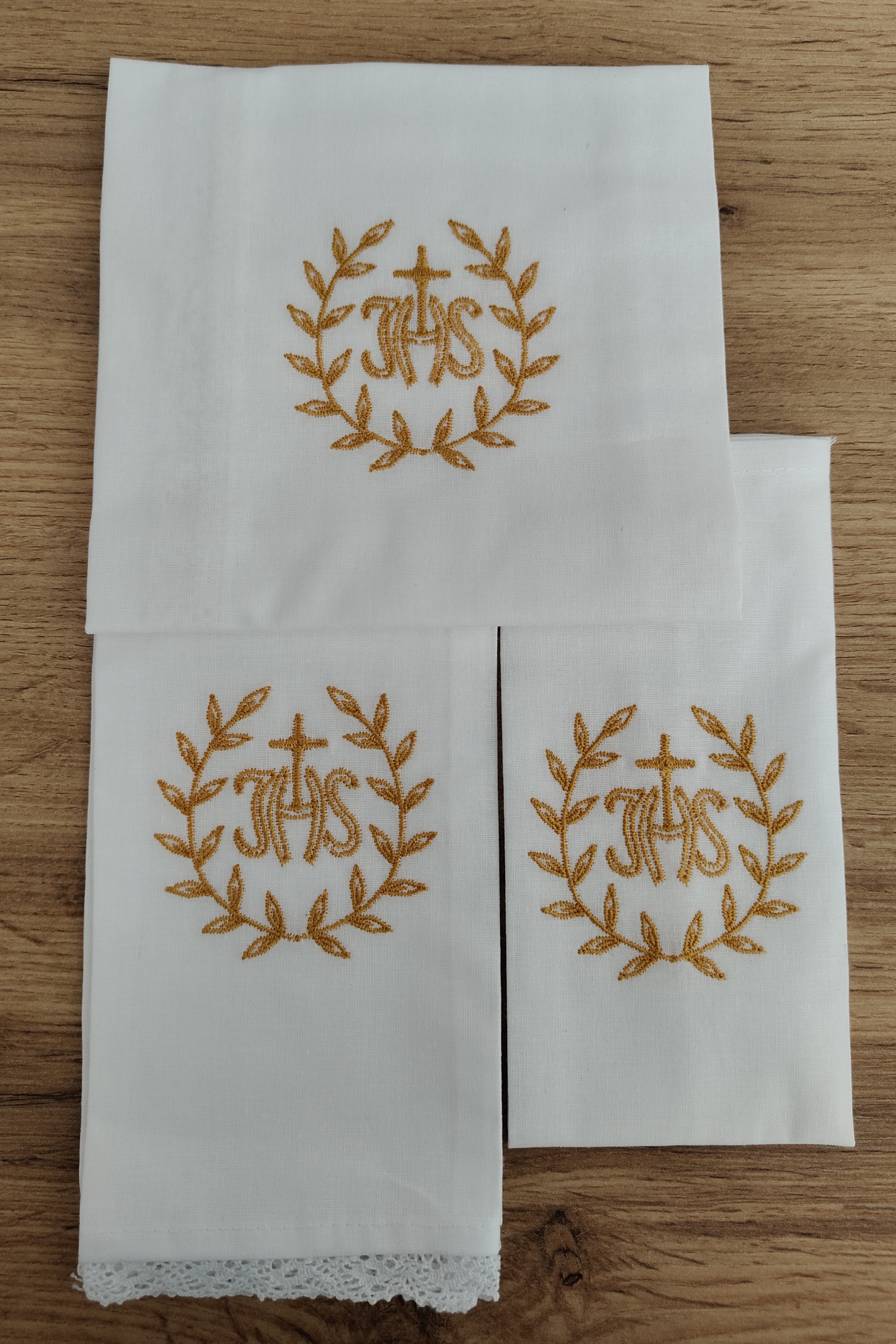 Bielizna kielichowa IHS złoty - Zestawy - Nowość