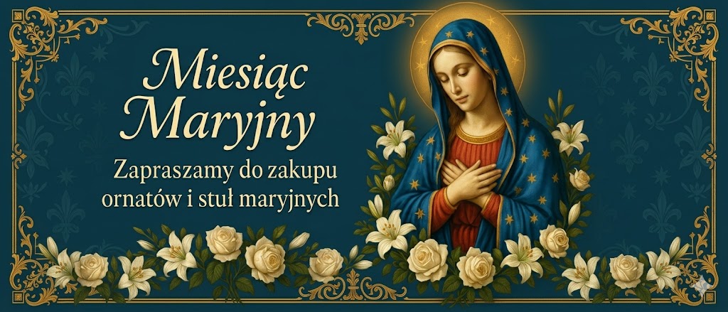 Miesiąc maryjny- ornaty, stuły, bielizna kielichowa